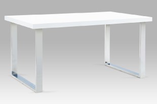 Jídelní stůl  150x90 cm - chrom/bílý  A880 WT